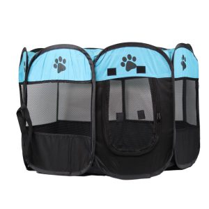 Dog and Cat Playpen Blue 1