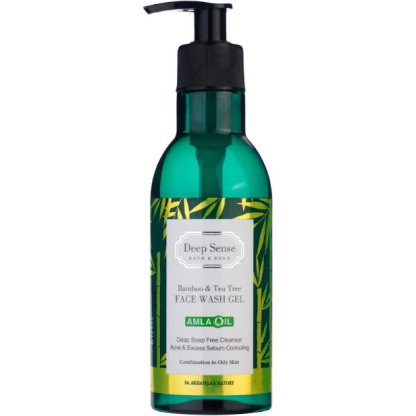 Deep Sense Tea Tree Bamboo Face Wash Gel for Oily and Combination Skin 250ml 2